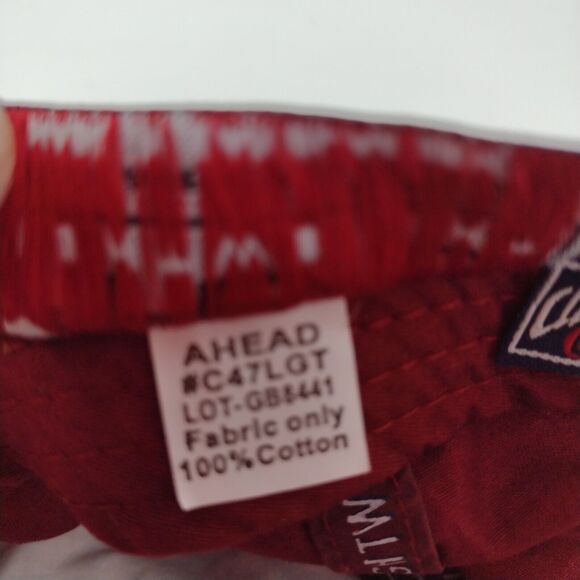 Mile High Marina McCall Idaho Strapback Hat Red OS Classic Cut Ahead Lightweight - Picture 9 of 9